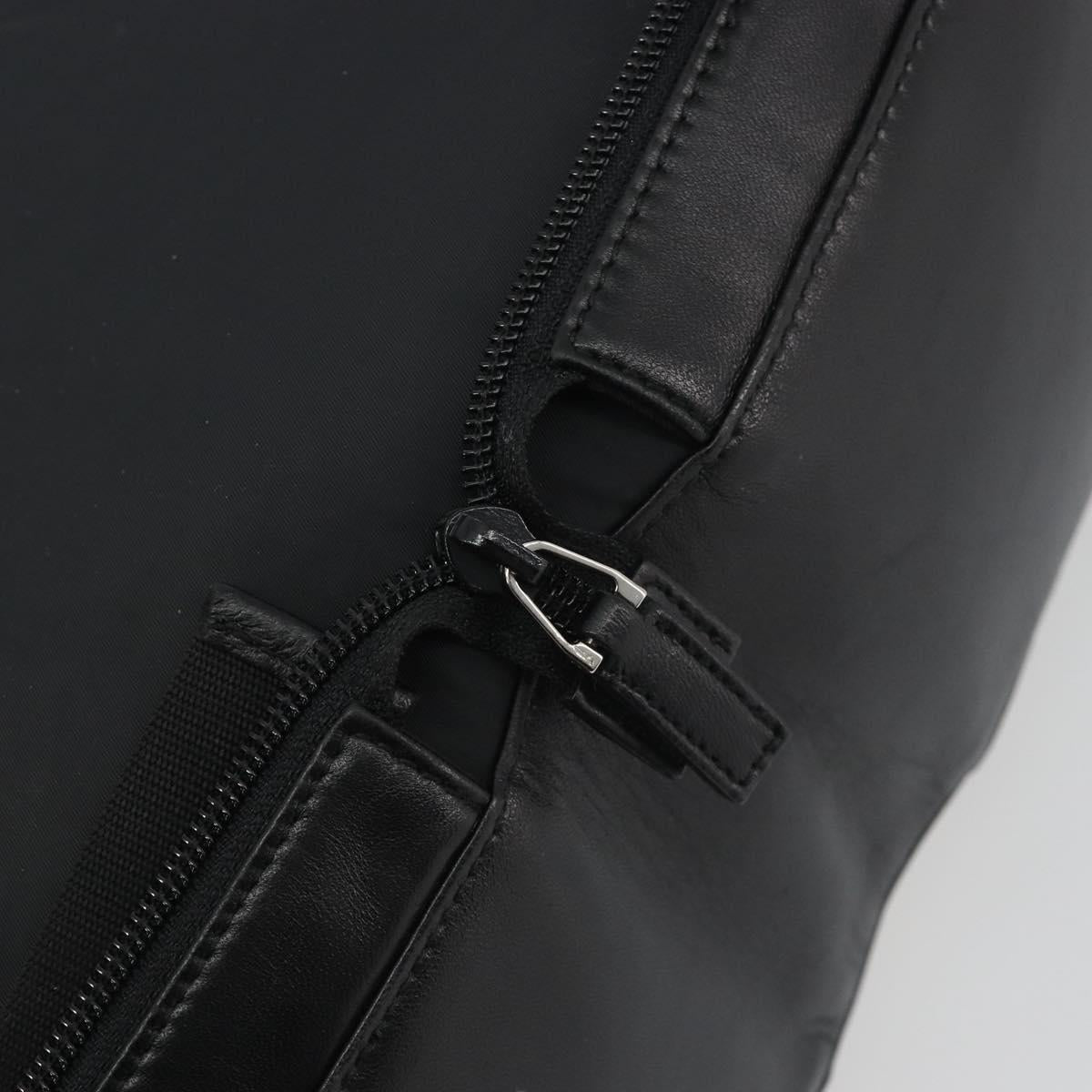 GUCCI Hand Bag Leather Black Silver 019 0341 Auth ep15190