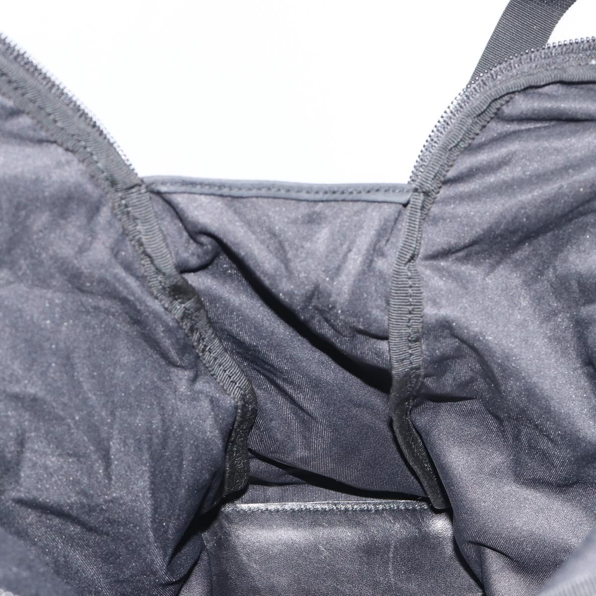 GUCCI Hand Bag Leather Black Silver 019 0341 Auth ep15190