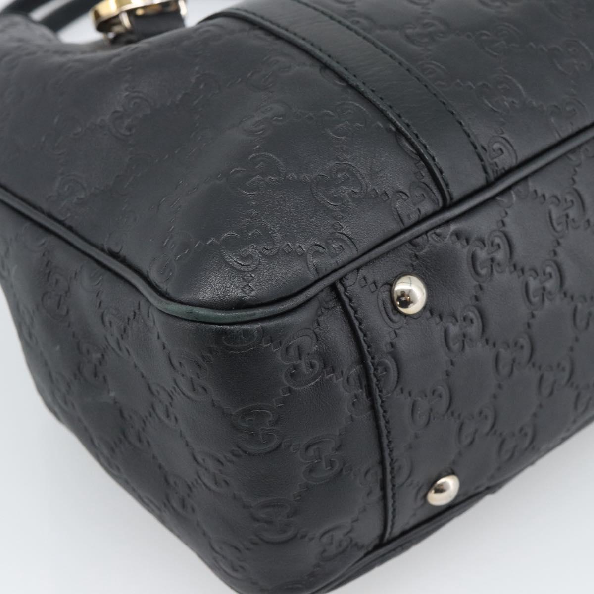 GUCCI GuccissimaGG Tote Bag Leather Black Gold 232957 Auth ep15205V