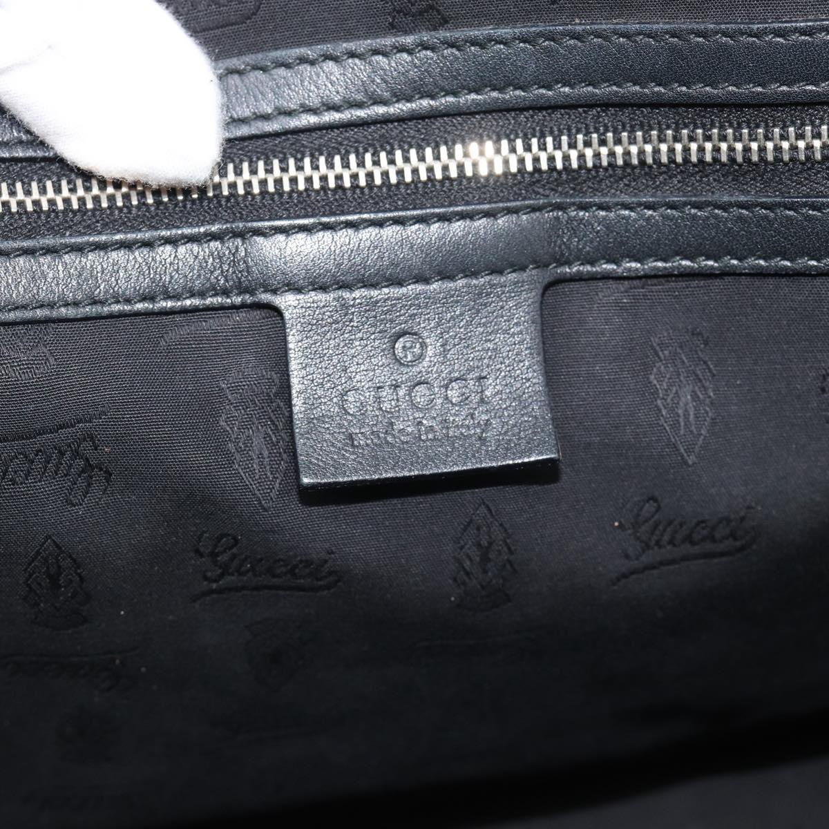 GUCCI GuccissimaGG Tote Bag Leather Black Gold 232957 Auth ep15205V
