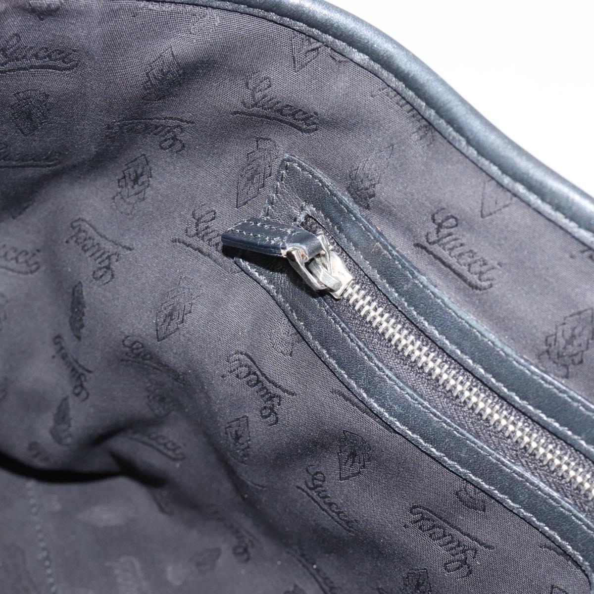 GUCCI GuccissimaGG Tote Bag Leather Black Gold 232957 Auth ep15205V