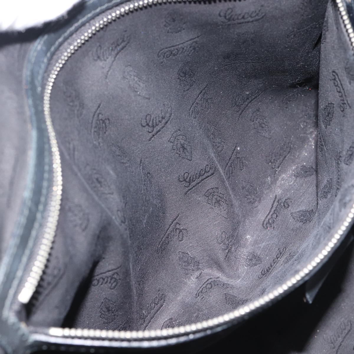 GUCCI GuccissimaGG Tote Bag Leather Black Gold 232957 Auth ep15205V