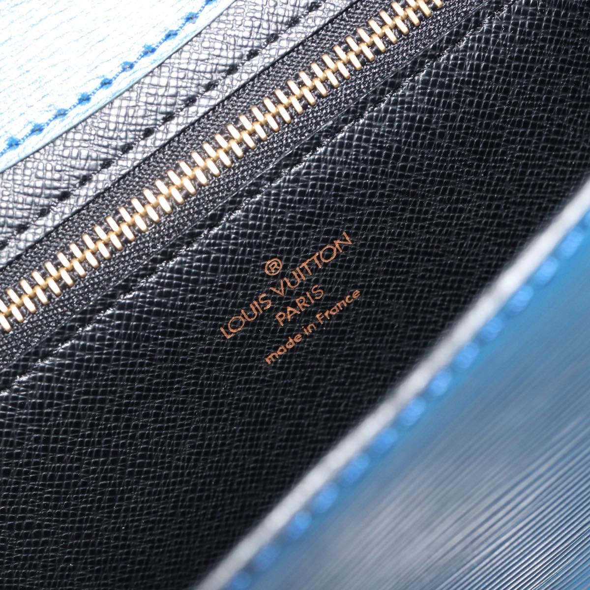 LOUIS VUITTON Epi Art Deco Clutch Bag Blue M52635 LV Auth ep15208