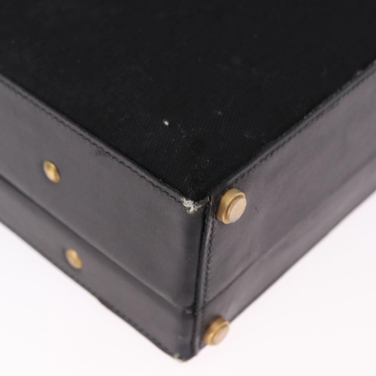 GUCCI GG Canvas Trunk Black Gold Tone Auth ep15209