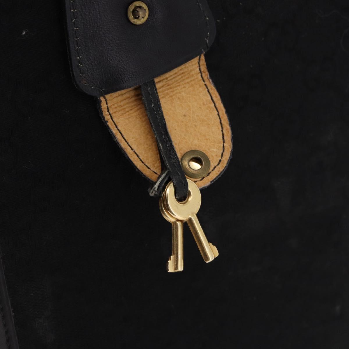 GUCCI GG Canvas Trunk Black Gold Tone Auth ep15209