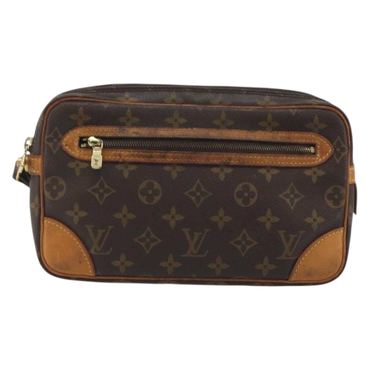 LOUIS VUITTON Monogram Marly Dragonne GM Clutch Bag M51825 LV Auth ep15213