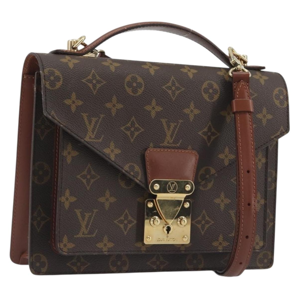 LOUIS VUITTON Monogram Monceau 26 Hand Bag 2way M51187 LV Auth ep15216