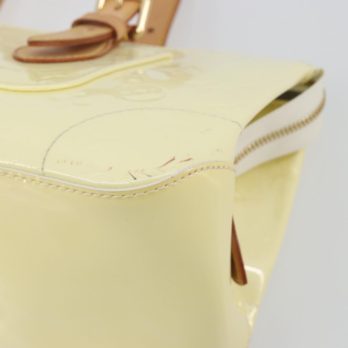 LOUIS VUITTON Monogram Vernis Rosewood Avenue Hand Bag Perle M93508 Auth ep15223