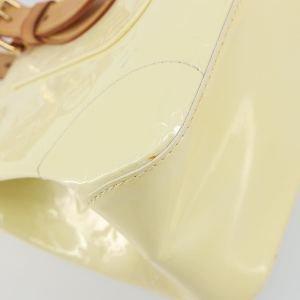 LOUIS VUITTON Monogram Vernis Rosewood Avenue Hand Bag Perle M93508 Auth ep15223