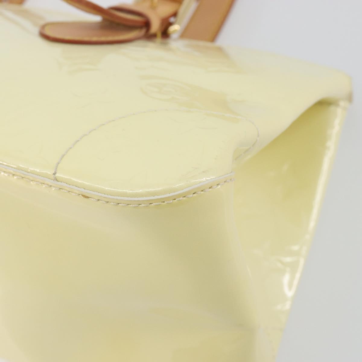LOUIS VUITTON Monogram Vernis Rosewood Avenue Hand Bag Perle M93508 Auth ep15223