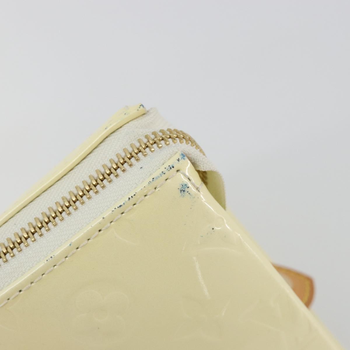LOUIS VUITTON Monogram Vernis Rosewood Avenue Hand Bag Perle M93508 Auth ep15223