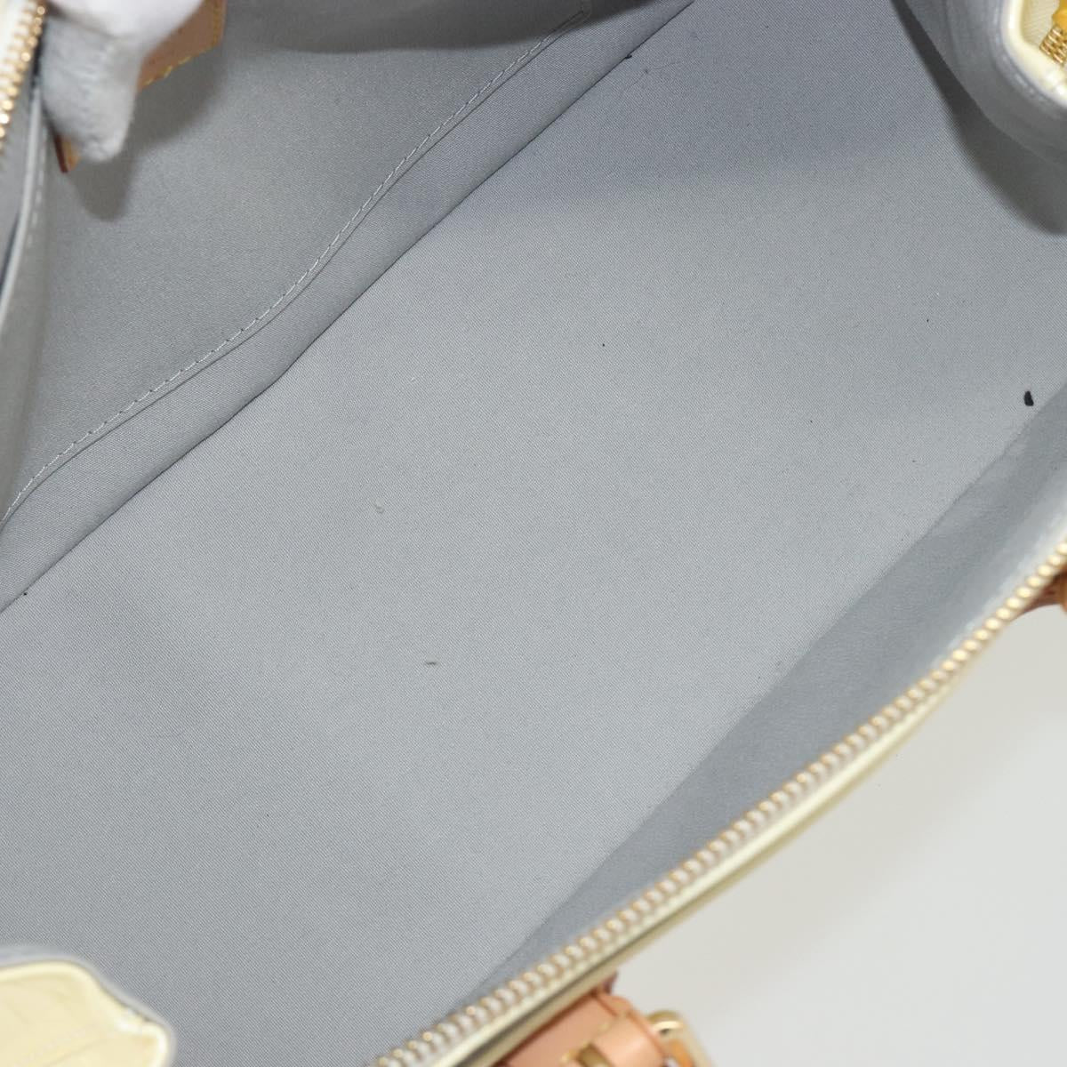 LOUIS VUITTON Monogram Vernis Rosewood Avenue Hand Bag Perle M93508 Auth ep15223