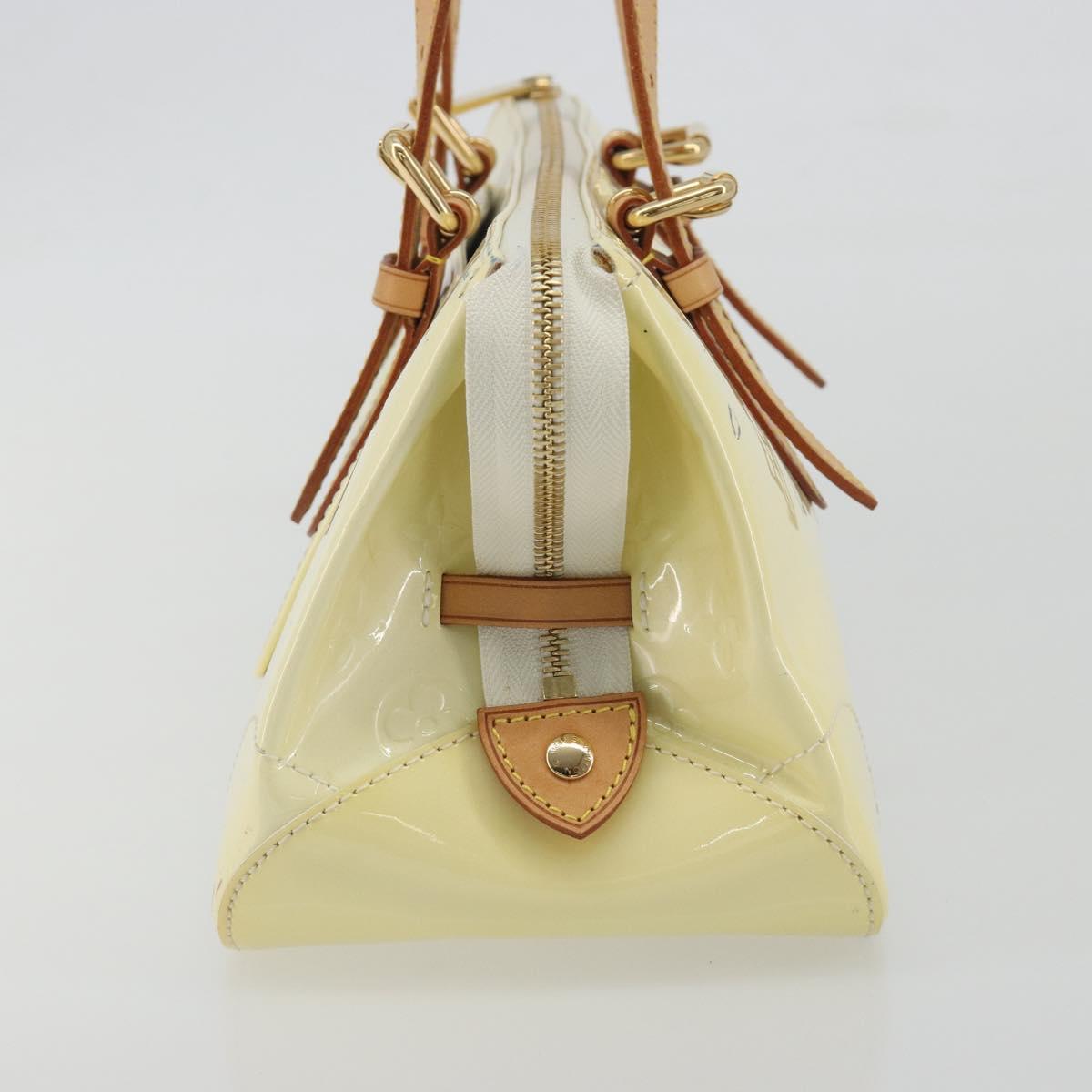 LOUIS VUITTON Monogram Vernis Rosewood Avenue Hand Bag Perle M93508 Auth ep15223