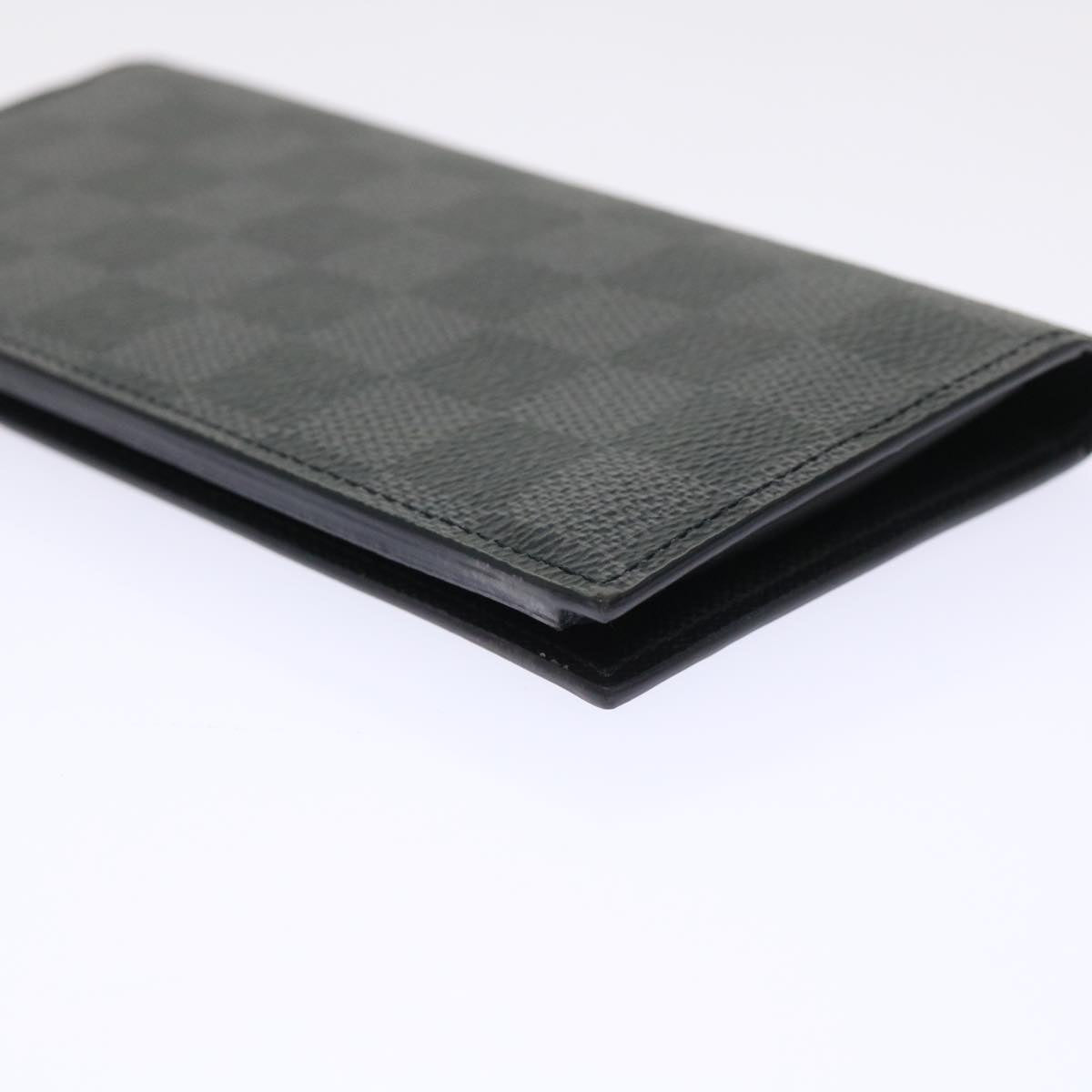 LOUIS VUITTON Damier Graphite Portefeuille Alexander NM N64414 LV Auth ep1523