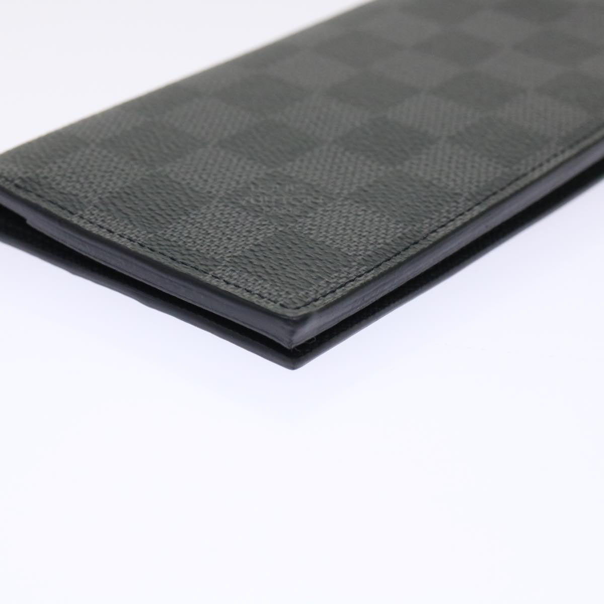 LOUIS VUITTON Damier Graphite Portefeuille Alexander NM N64414 LV Auth ep1523