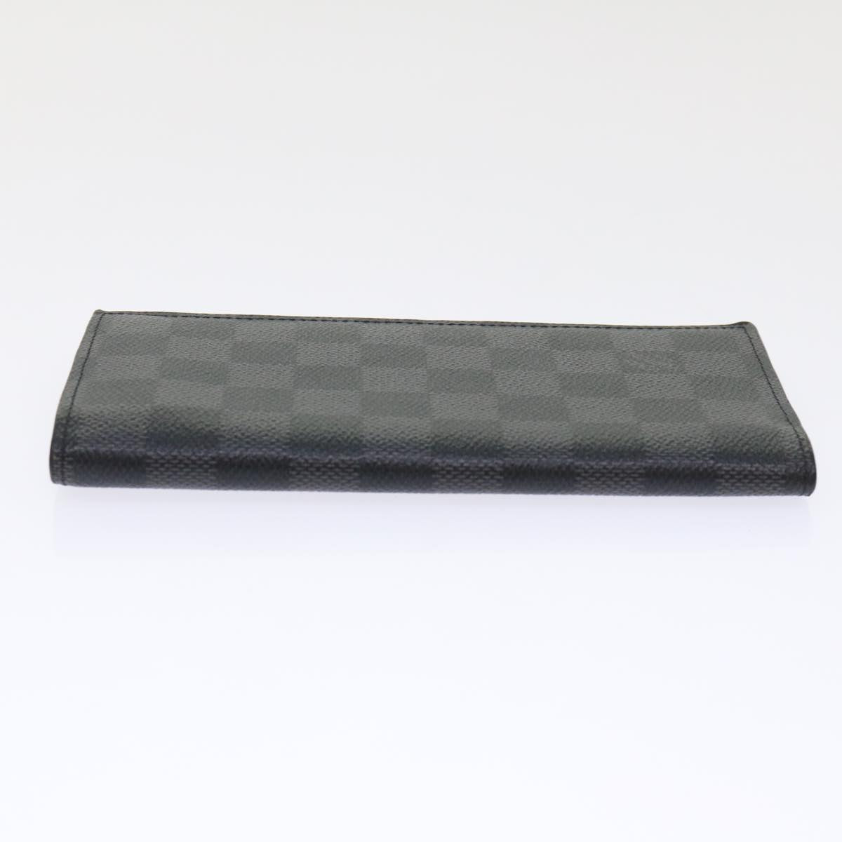 LOUIS VUITTON Damier Graphite Portefeuille Alexander NM N64414 LV Auth ep1523