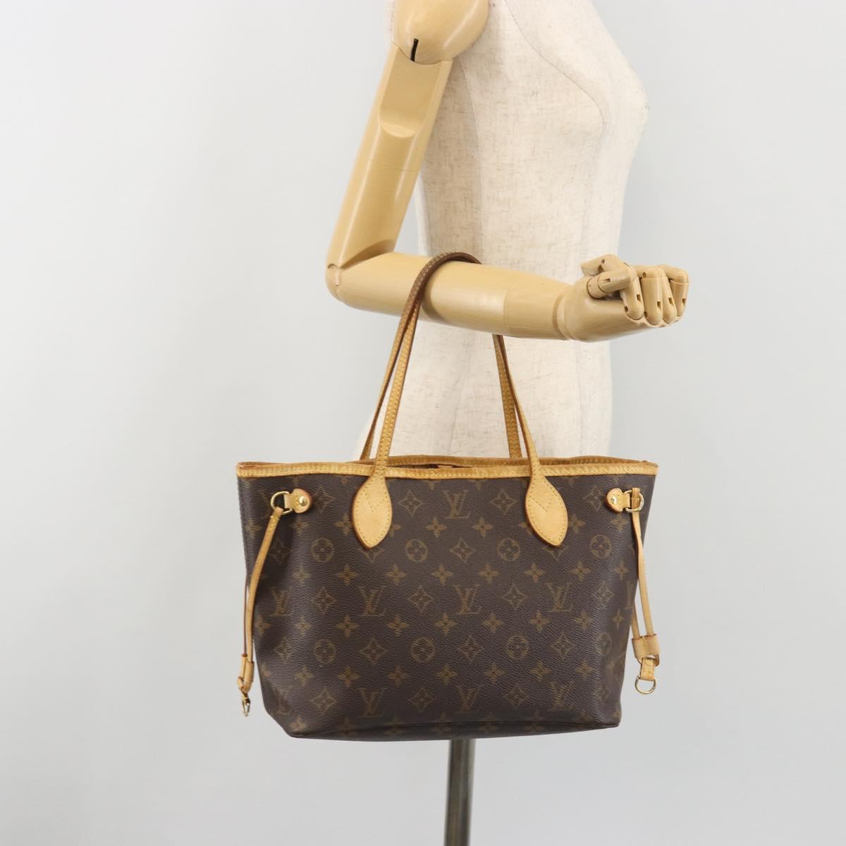 LOUIS VUITTON Monogram Neverfull PM Tote Bag M40155 LV Auth ep15233