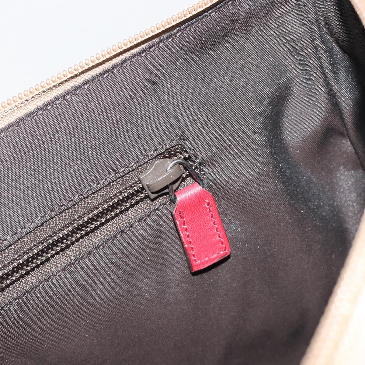GUCCI GuccissimaGG Shoulder Bag Canvas Beige Red 257301 Auth ep15248