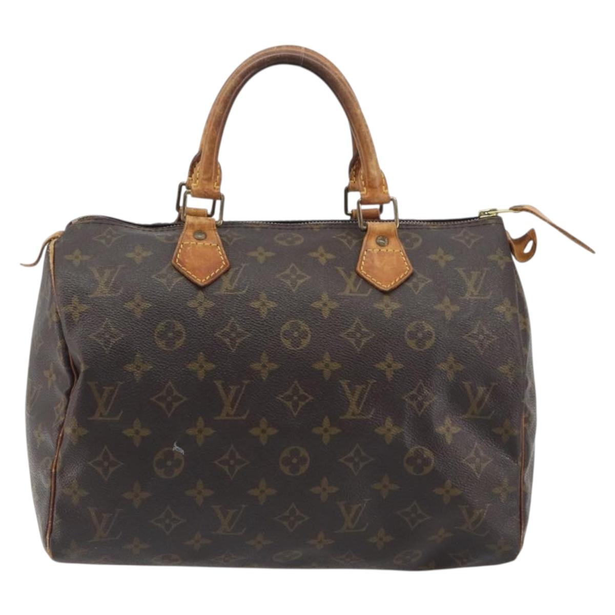 LOUIS VUITTON Monogram Speedy 30 Hand Bag M41526 LV Auth ep15249