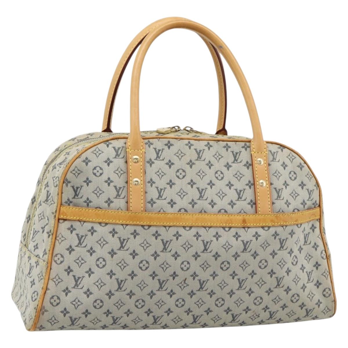 LOUIS VUITTON Monogram Mini Marie Hand Bag Blue M92003 LV Auth ep15252