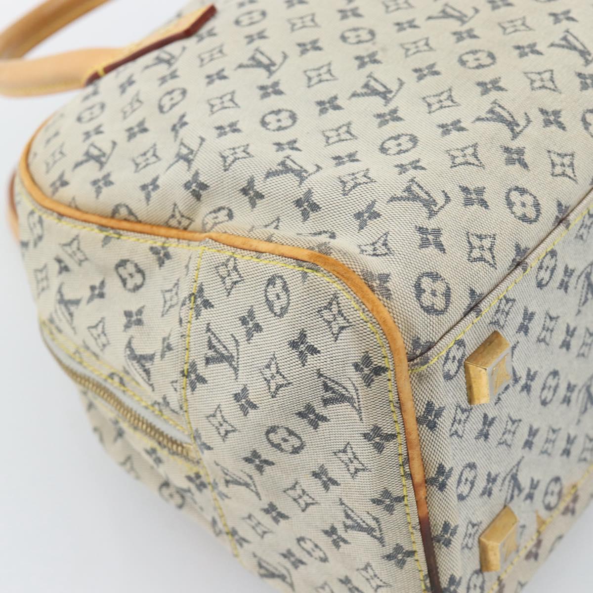 LOUIS VUITTON Monogram Mini Marie Hand Bag Blue M92003 LV Auth ep15252