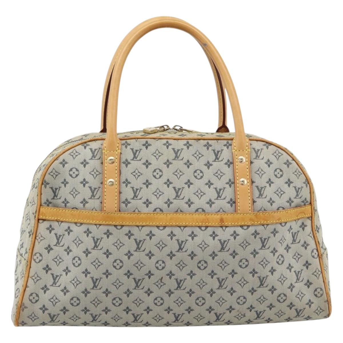 LOUIS VUITTON Monogram Mini Marie Hand Bag Blue M92003 LV Auth ep15252