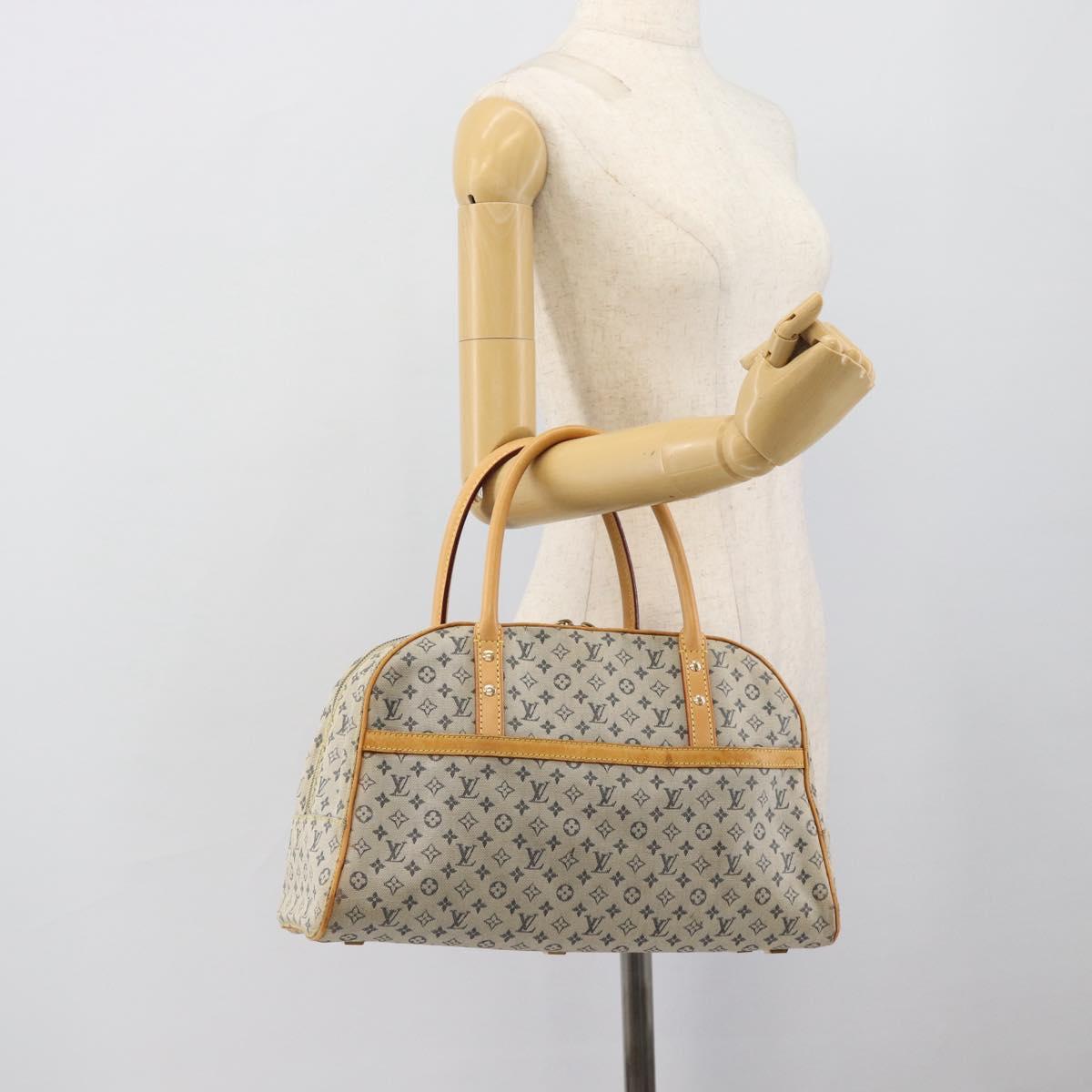 LOUIS VUITTON Monogram Mini Marie Hand Bag Blue M92003 LV Auth ep15252