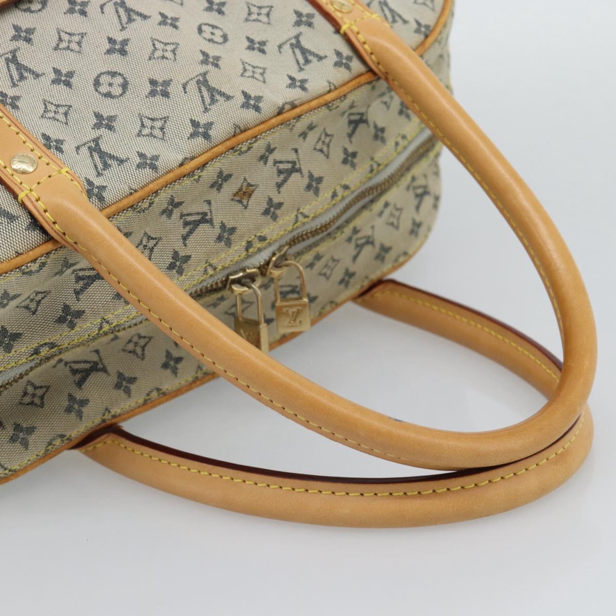 LOUIS VUITTON Monogram Mini Marie Hand Bag Blue M92003 LV Auth ep15252