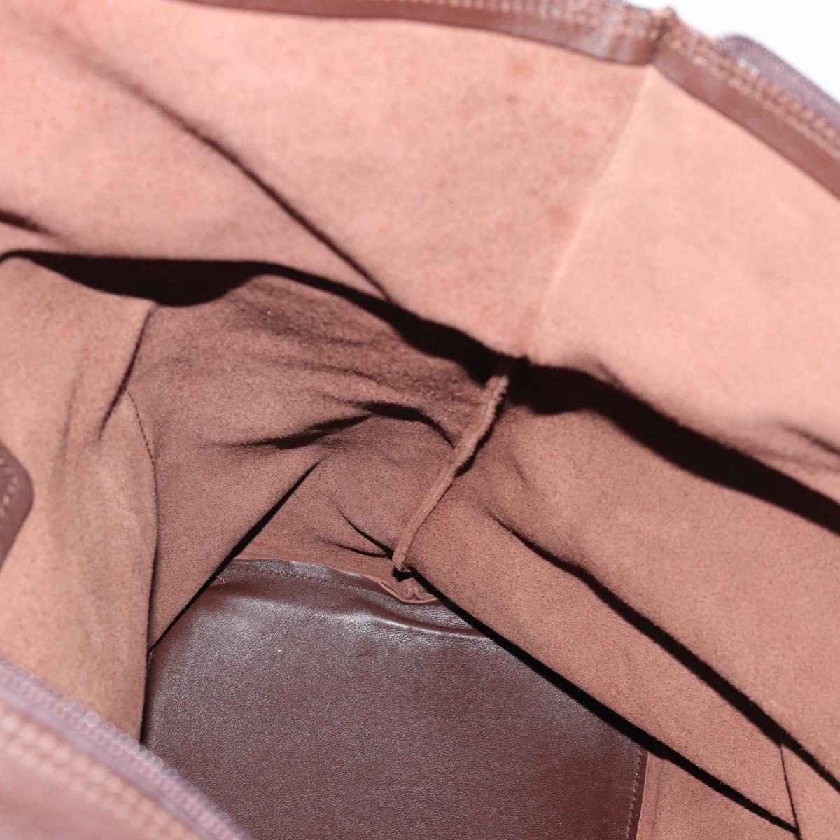 GUCCI Boston Bag Leather Brown 019 2048 3170 00 Auth ep15256
