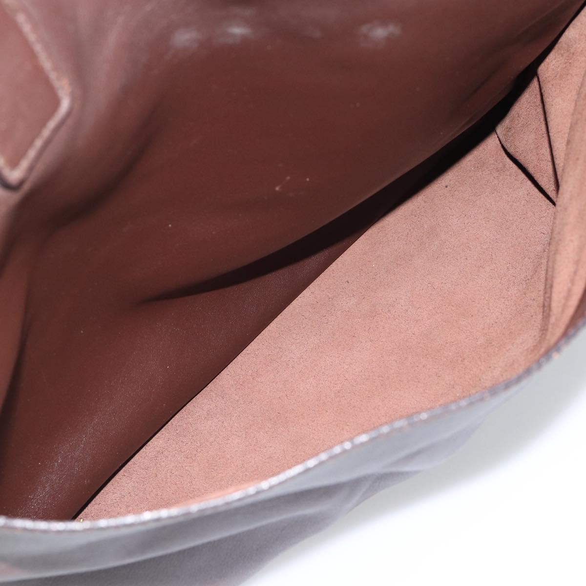 GUCCI Boston Bag Leather Brown 019 2048 3170 00 Auth ep15256