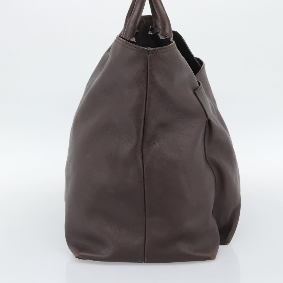 GUCCI Boston Bag Leather Brown 019 2048 3170 00 Auth ep15256