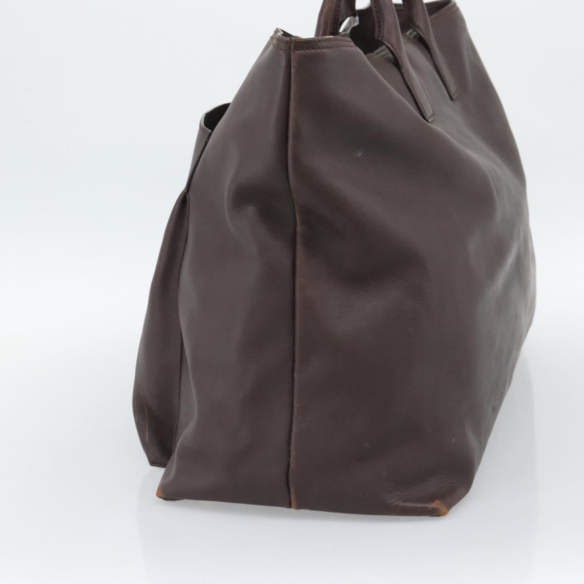 GUCCI Boston Bag Leather Brown 019 2048 3170 00 Auth ep15256