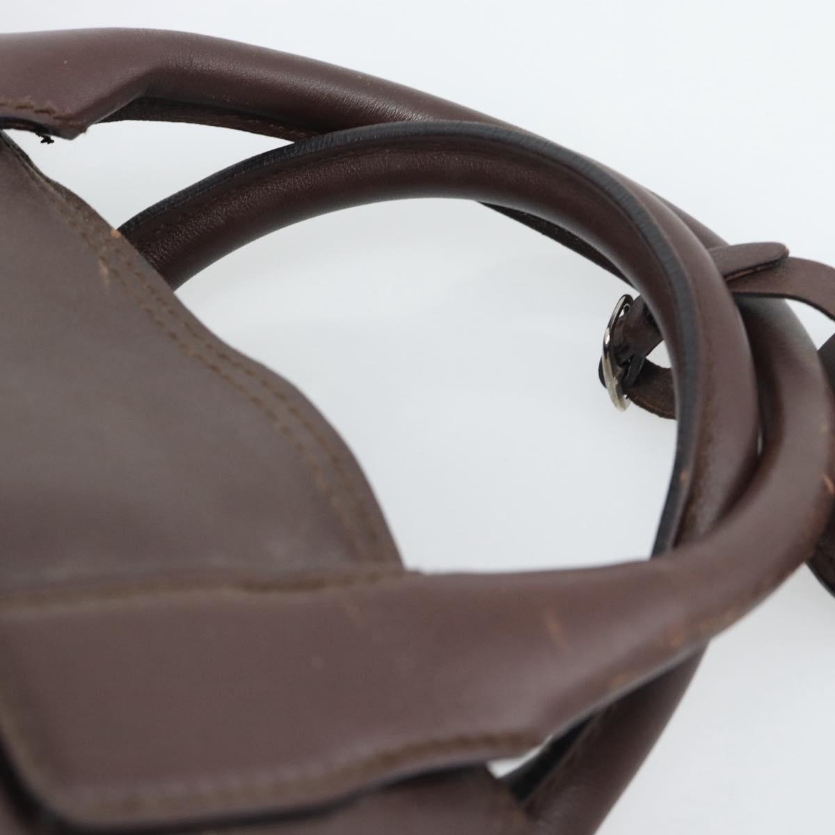 GUCCI Boston Bag Leather Brown 019 2048 3170 00 Auth ep15256