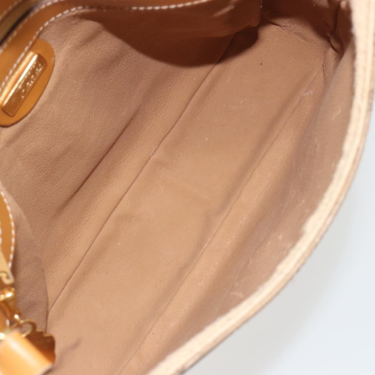 GUCCI Micro GG Supreme Shoulder Bag PVC Beige Gold 001 084 0914 Auth ep15257