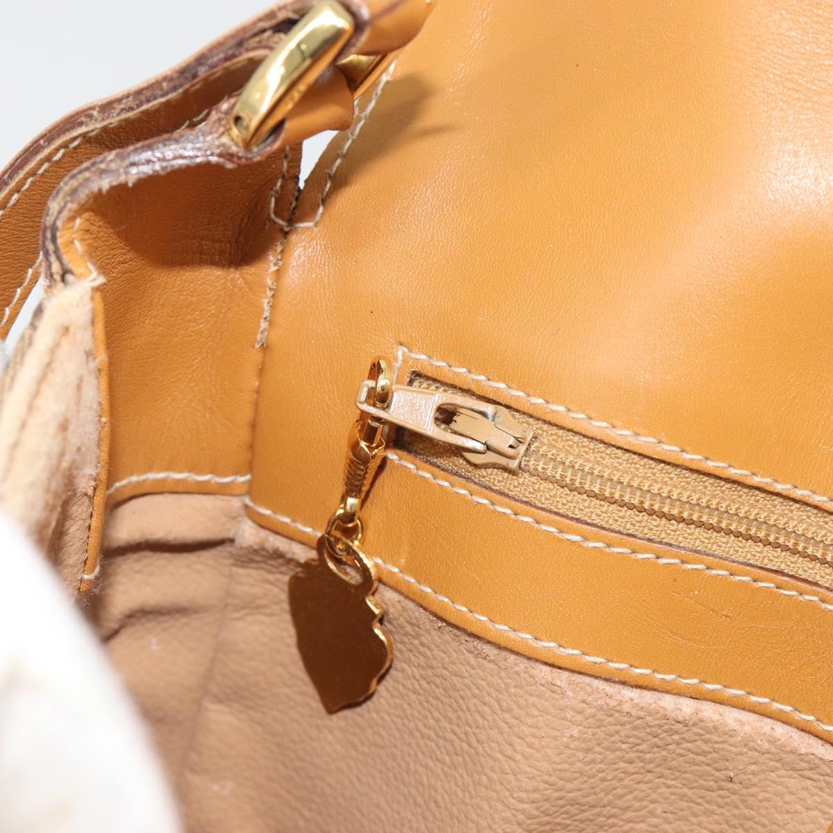 GUCCI Micro GG Supreme Shoulder Bag PVC Beige Gold 001 084 0914 Auth ep15257