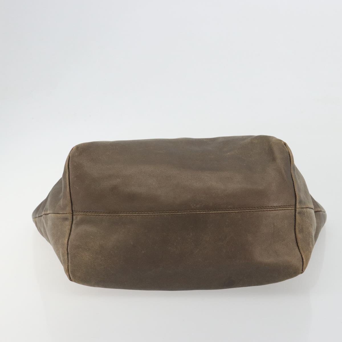 LOEWE Tote Bag Leather Brown Auth ep15264