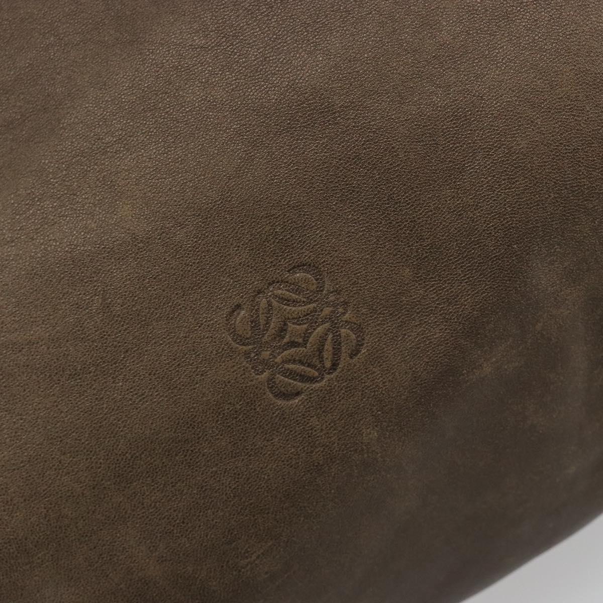 LOEWE Tote Bag Leather Brown Auth ep15264