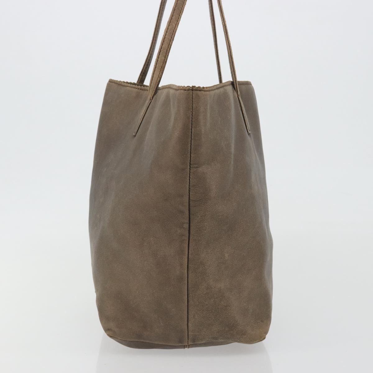 LOEWE Tote Bag Leather Brown Auth ep15264