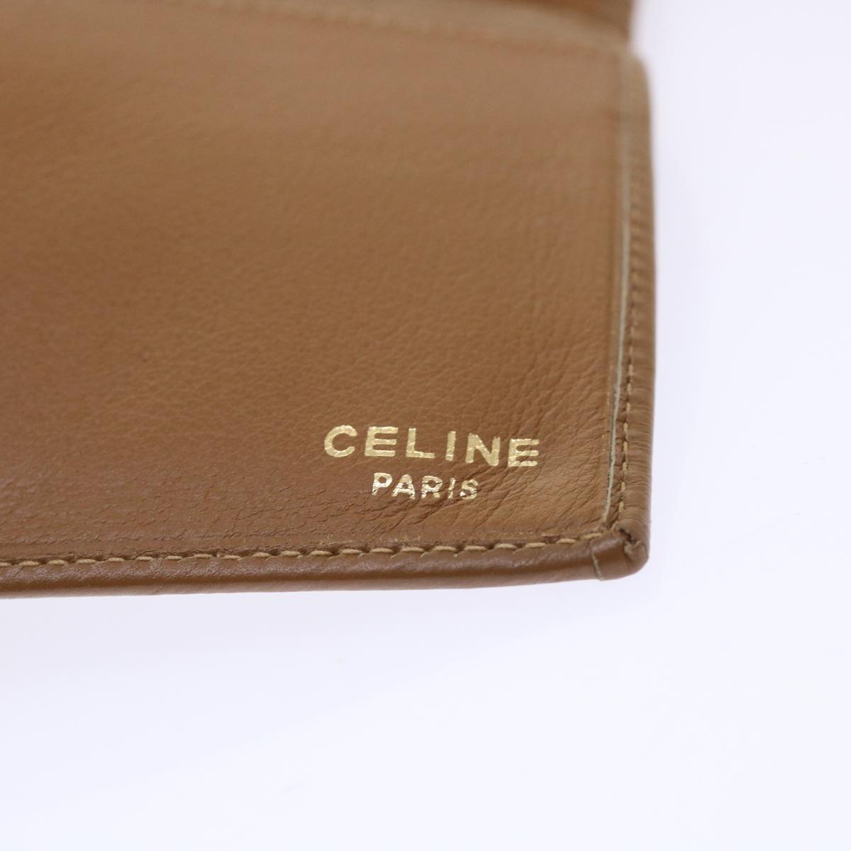 CELINE Macadam Canvas Long Wallet Beige Auth ep1527