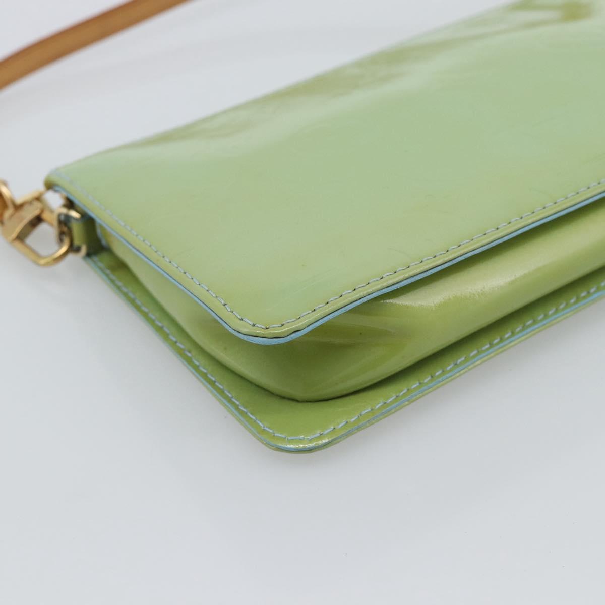 LOUIS VUITTON Monogram Vernis Lexington Accessory Pouch Blue M91011 Auth ep15271