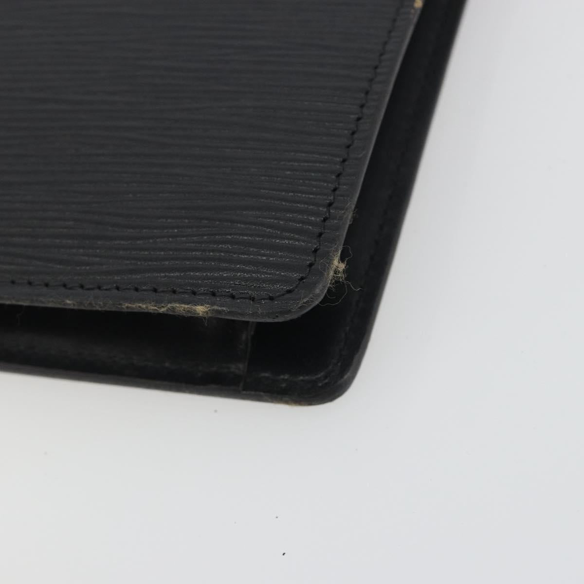 LOUIS VUITTON Epi Montaigne 27 Clutch Bag Black M52652 LV Auth ep15286