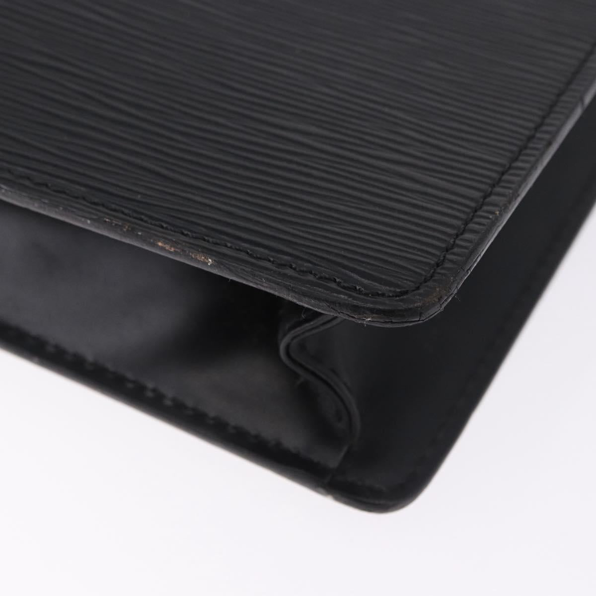 LOUIS VUITTON Epi Porte Documents Bandouliere Bag Black M54462 LV Auth ep15289A