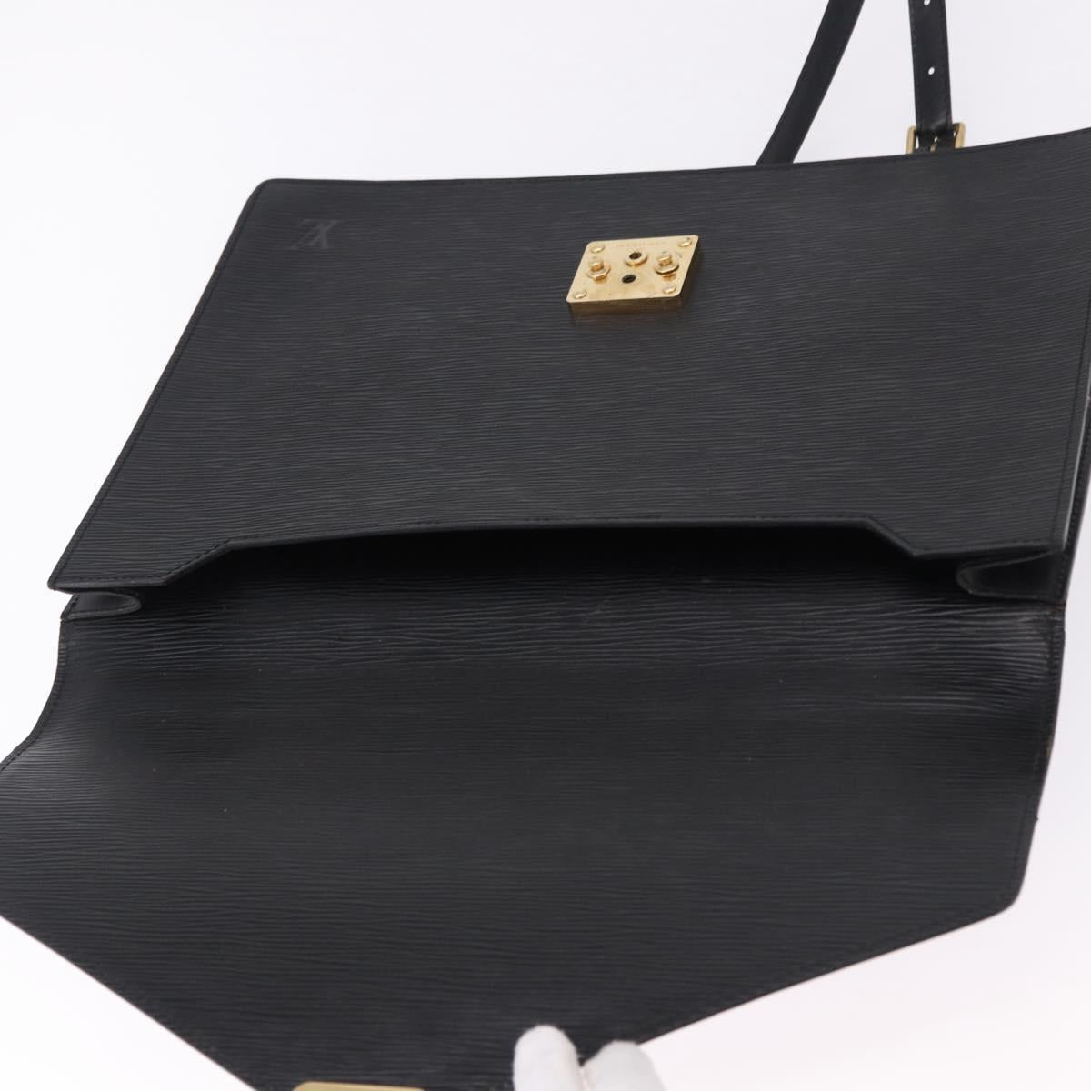 LOUIS VUITTON Epi Porte Documents Bandouliere Bag Black M54462 LV Auth ep15289A