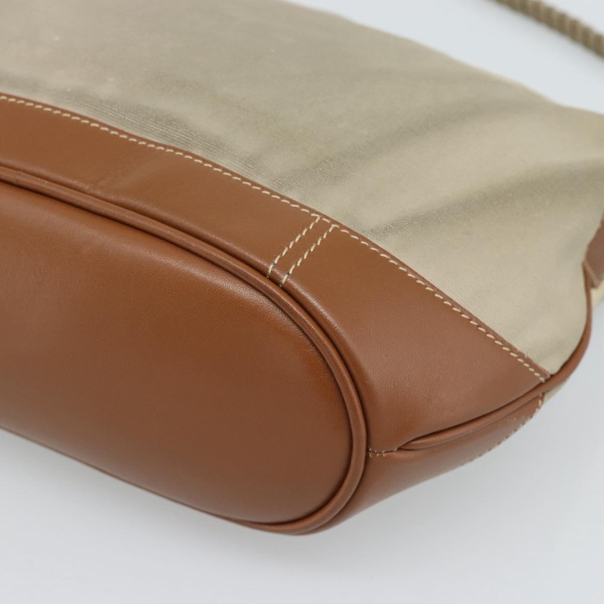 GUCCI Shoulder Bag Canvas Beige Silver 001 090 1130 Auth ep15290