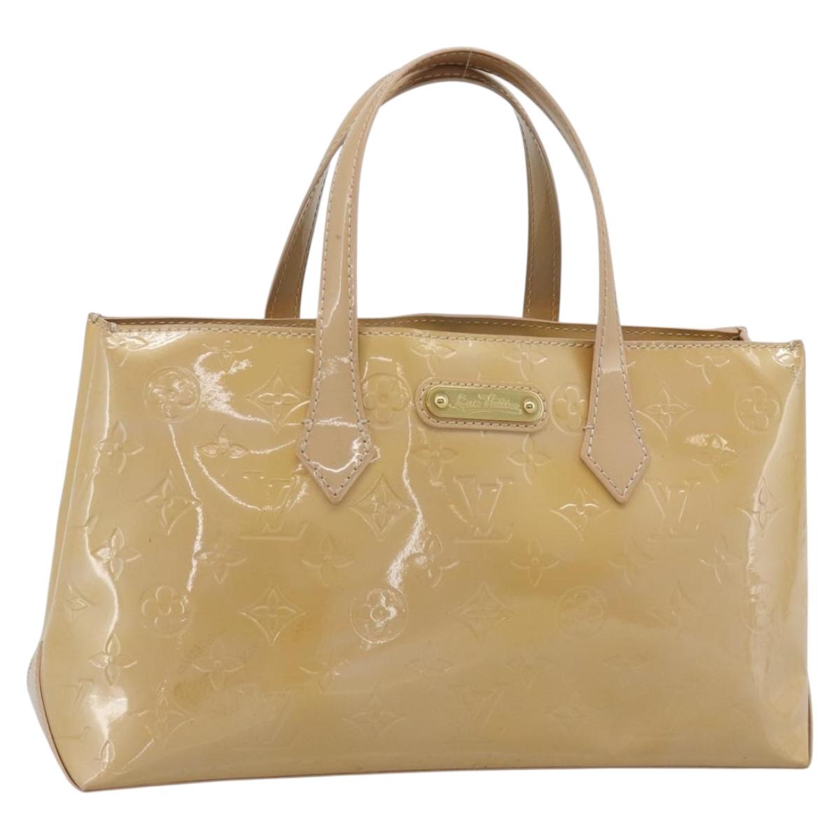 LOUIS VUITTON Monogram Vernis Wilshire PM Bag Broncorail M91452 LV Auth ep15299