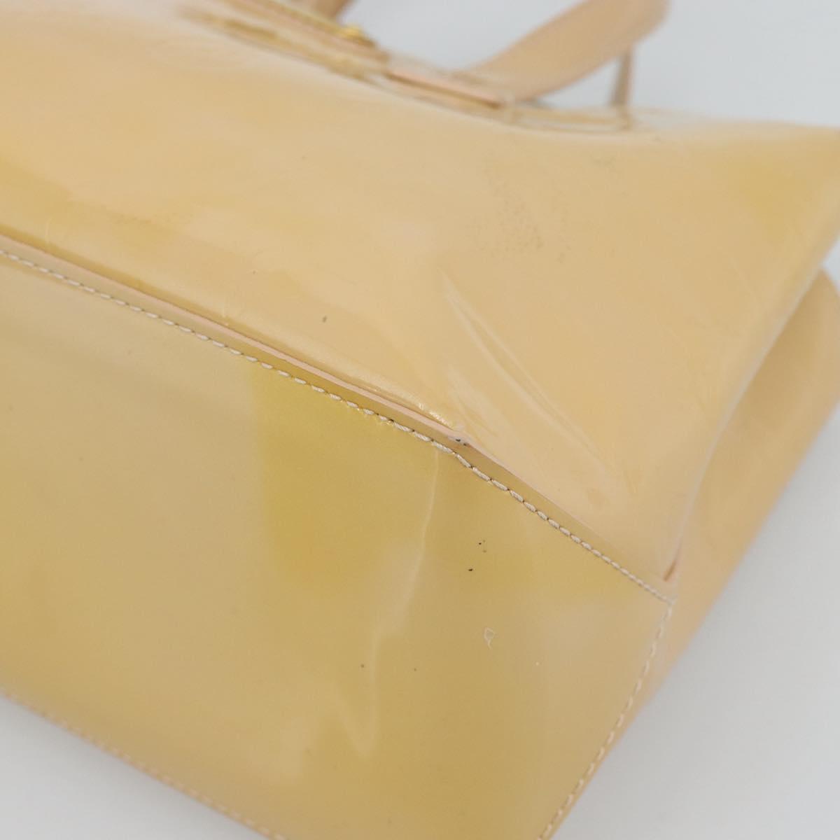 LOUIS VUITTON Monogram Vernis Wilshire PM Bag Broncorail M91452 LV Auth ep15299