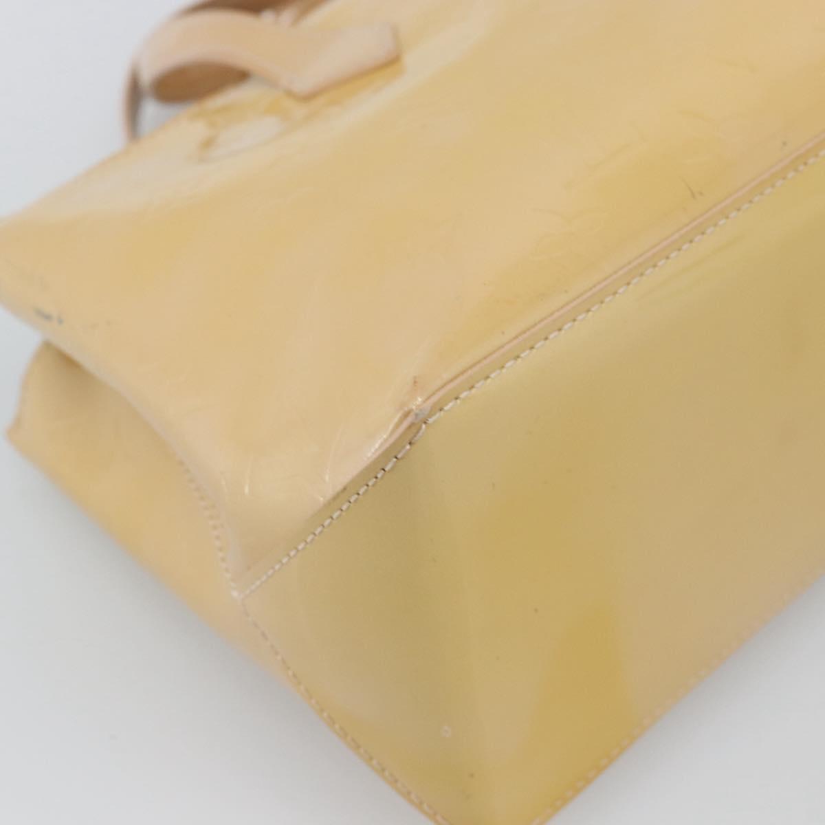 LOUIS VUITTON Monogram Vernis Wilshire PM Bag Broncorail M91452 LV Auth ep15299