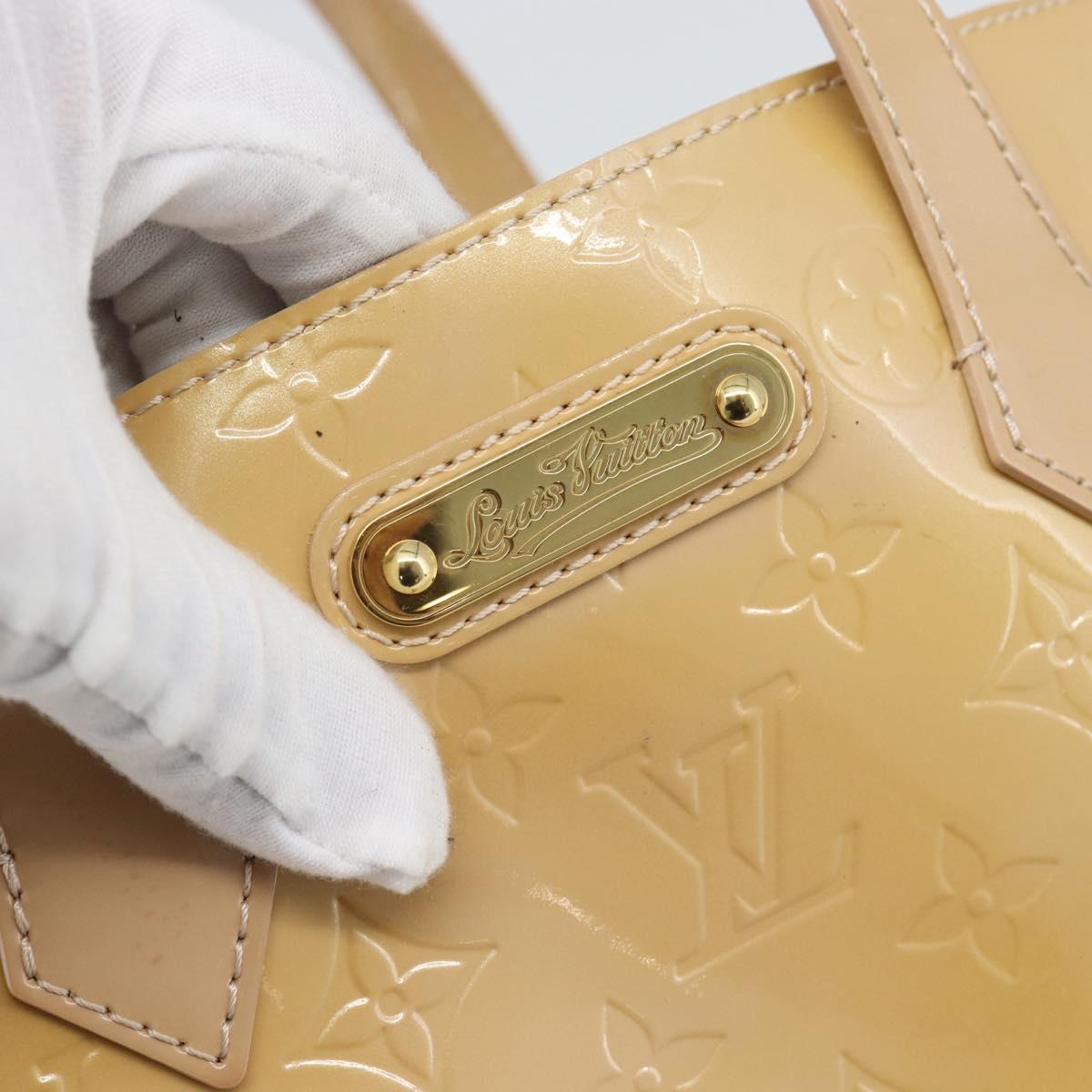 LOUIS VUITTON Monogram Vernis Wilshire PM Bag Broncorail M91452 LV Auth ep15299