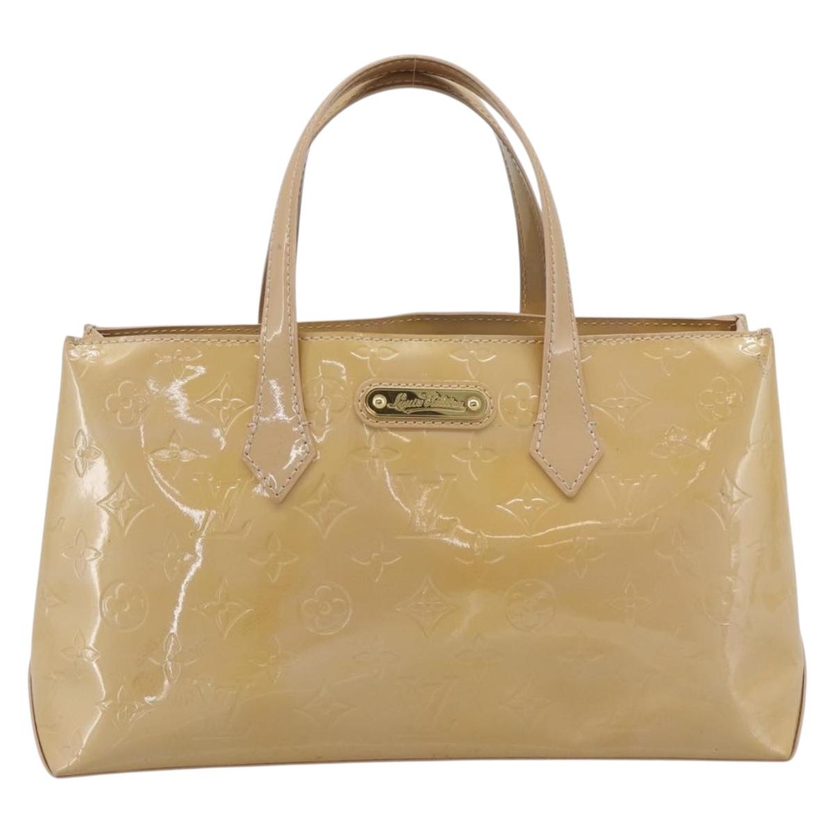 LOUIS VUITTON Monogram Vernis Wilshire PM Bag Broncorail M91452 LV Auth ep15299