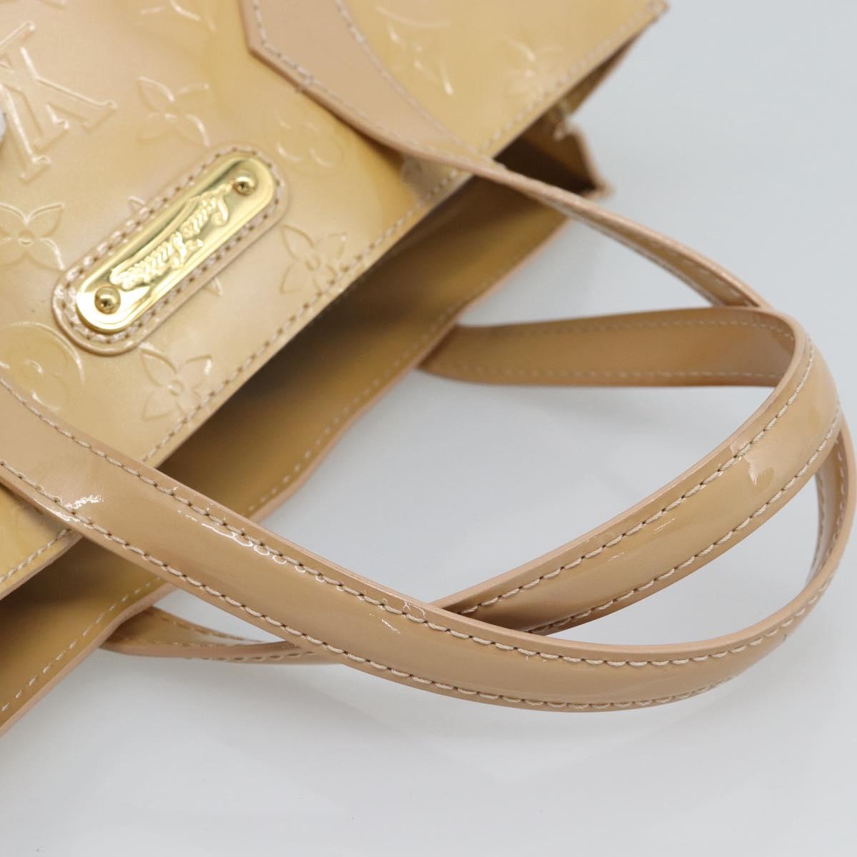LOUIS VUITTON Monogram Vernis Wilshire PM Bag Broncorail M91452 LV Auth ep15299